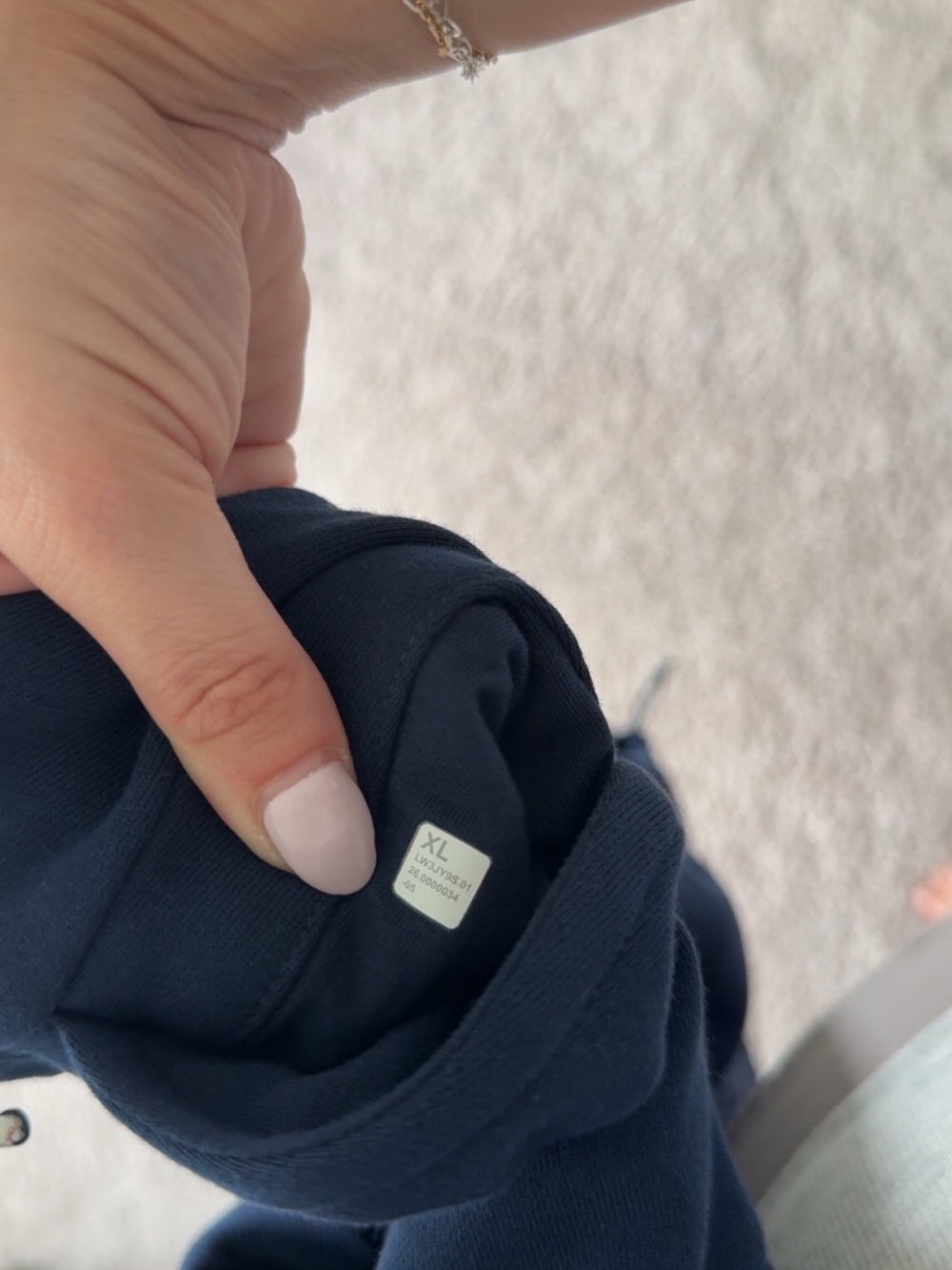 Lululemon XL Cotton Terry Tennis Half Zip Pullover Sweatshirt - Picture 9 of 10